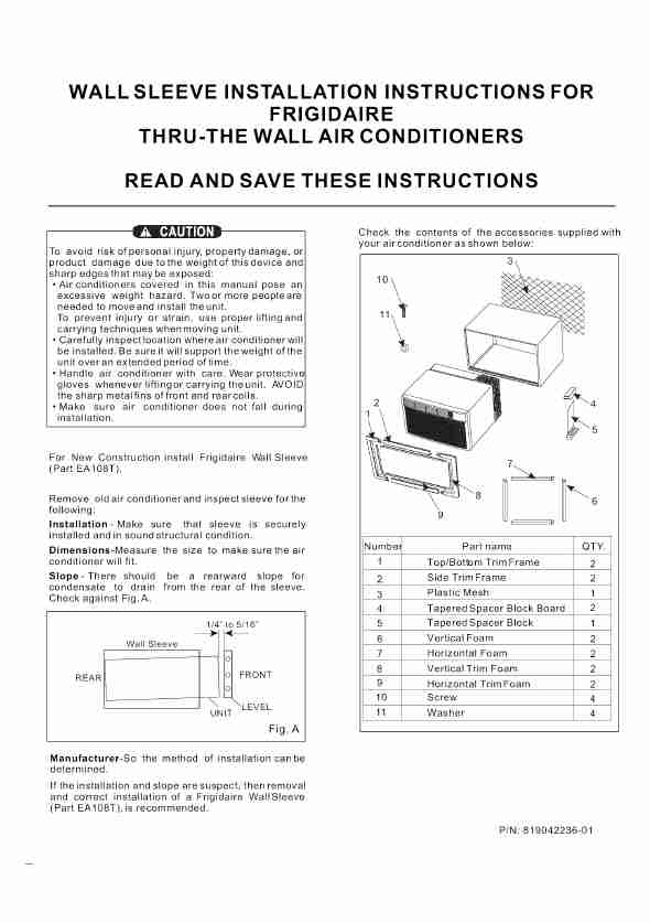 Frigidaire Air Conditioner EA108T-page_pdf